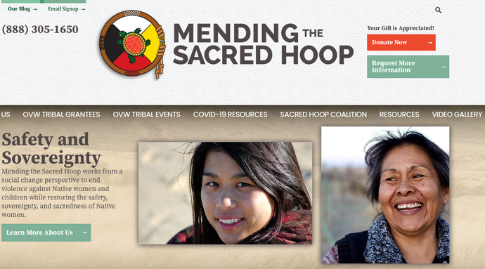November 13% Blue Tax Beneficiary: Mending the Sacred Hoop